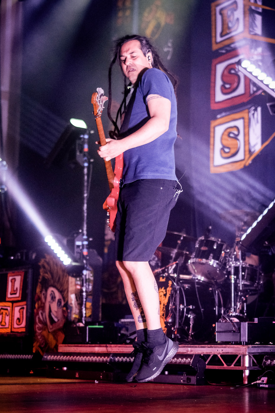 Less Than Jake onstage in Newcastle. Photo: Thomas Jackson