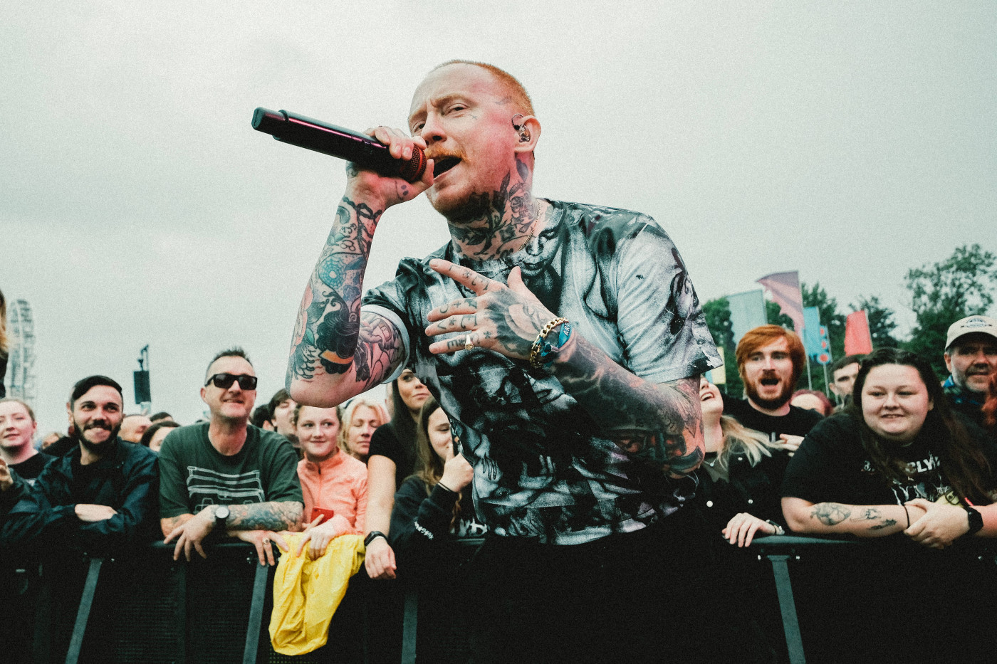 Frank Carter performs at Glasgow Green on 9th September 2021