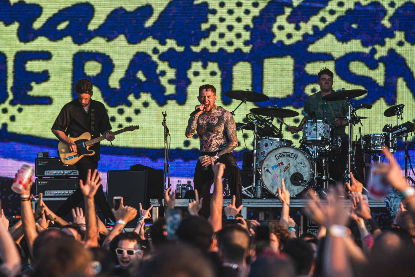 Frank Carter & The Rattlesnakes, photographed by Carrie Tang