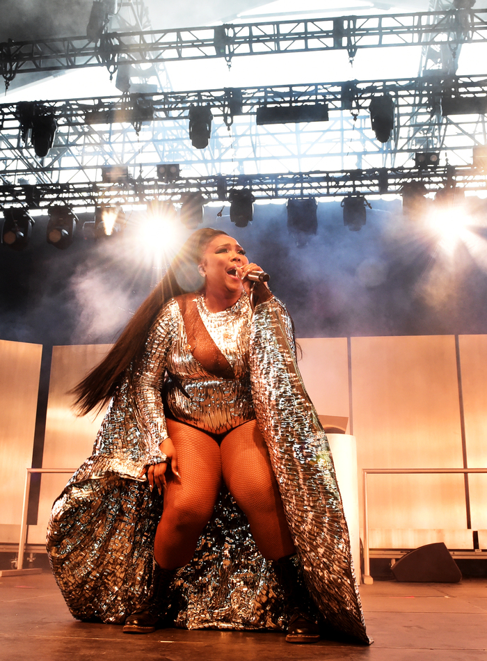 Lizzo performs onstage during day 3 of Coachella Music and Arts Festival on Friday, April 15, 2019 in Indio, California.