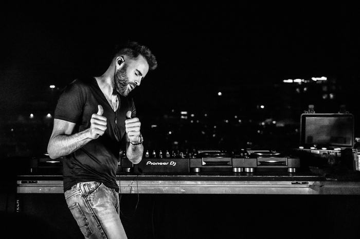 Gareth Emery Performs At A Drive-In OC Concert At The City National Grove of Anaheim
