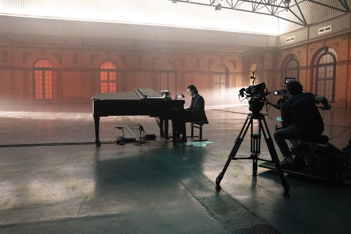 Nick Cave Alone at Alexandra Palace performance photos