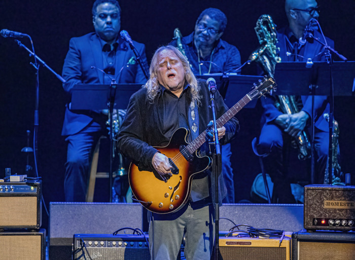 Warren Haynes giving it all he's got at Capitol Theater