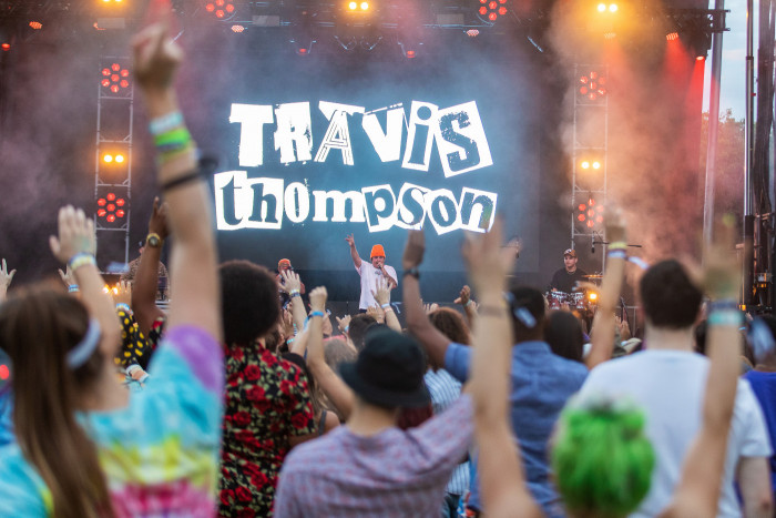 Rapper Travis Thompson performs during Day In Day Out festival in Seattle, WA