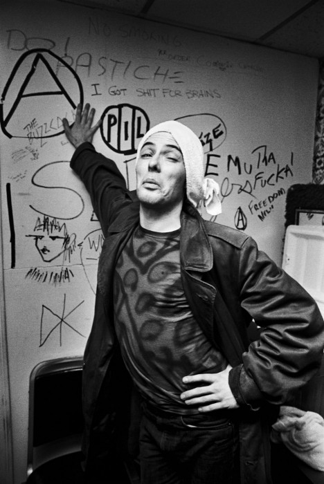 Jello Biafra of Dead Kennedys backstage, 1981