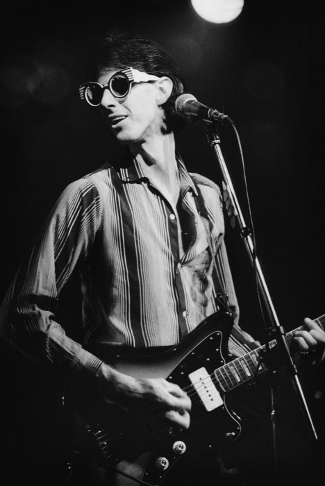 Ric Ocasek of the band, the Cars,  Live on stage, 1980