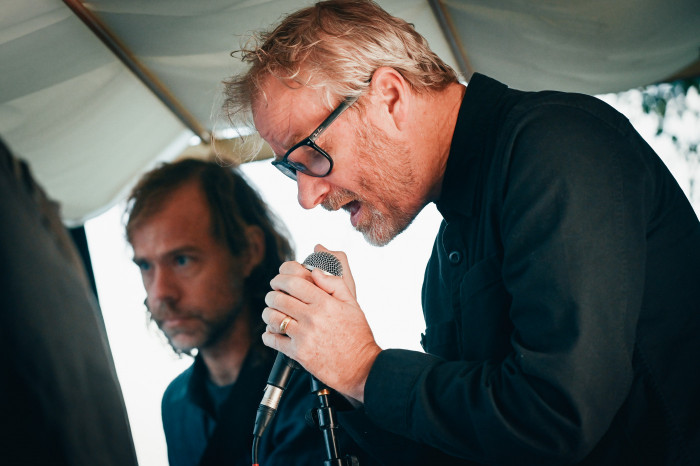 The National perform an acoustic set at Connect Festival on August 28th, 2022 in aid of Tiny Changes.