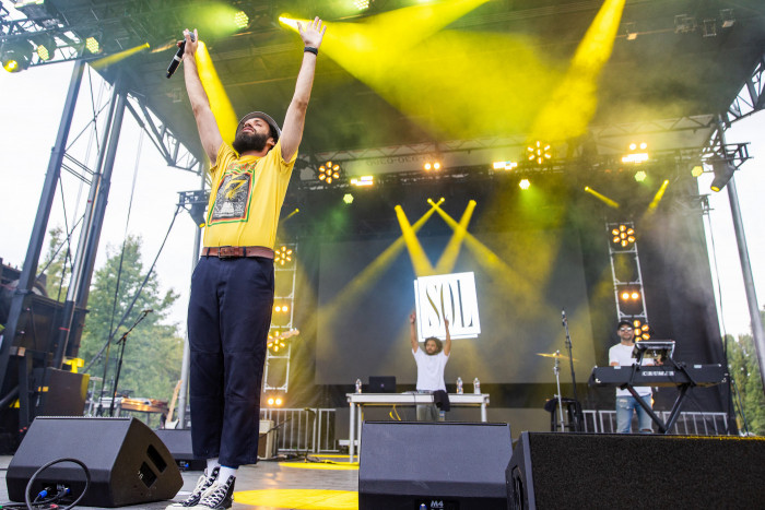 Hip hop artist Sol performs during the Day In Day Out Music Festival in Seattle, WA