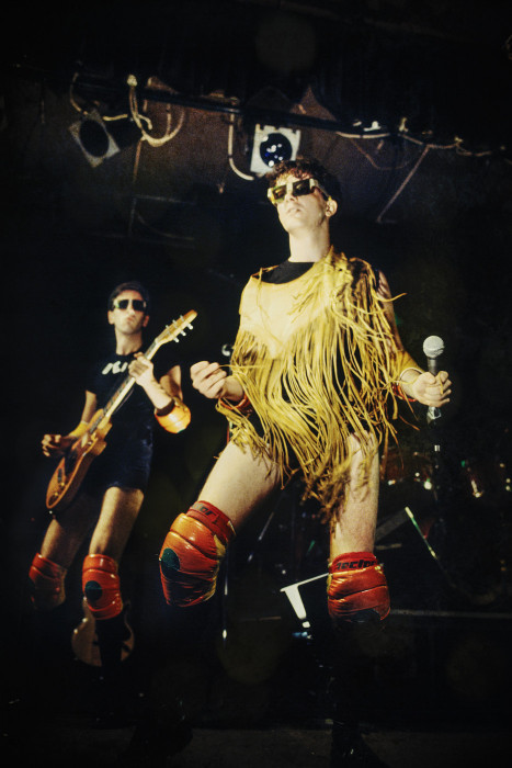 Devo performs live at The Paradise Rock Club, 1976