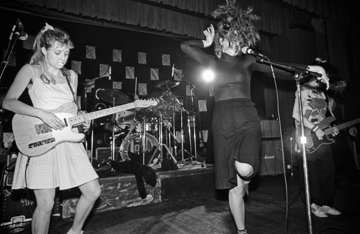 The Slits performing on stage, Boston, 1980