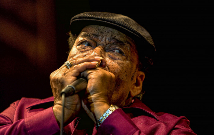 James Cotton playing a little Blues for you at the Chicago Blues Festival